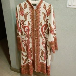 Gorgeous silk/wool coat